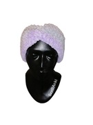 Opaska z włóczki pluszowej handmade ciepła 