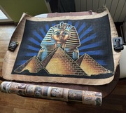 Papirus egipski, Tutanchamon z piramidami, 62x93 cm