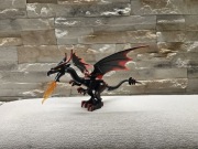 Czarno czerwony smok,  pasuje do castle - nie lego