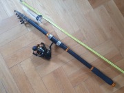 Nowy zestaw spławikowy lub federowy wędka z kołowrotkiem  3,6 m 