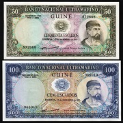 Gwinea Portugalska 50 i 100 escudos 1971 UNC P.44-45