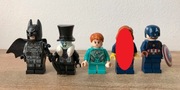 Lego figurki Pingwin, Batman, Kapitan Ameryka, Sprite