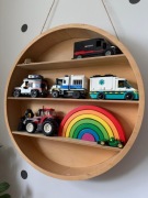 Półka drewniana okrągła 50cm