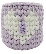 Pojemniczek ze sznurka bawełnianego