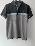 T-shirt męski w paski roz.L wymiary opis firmy sportswear
