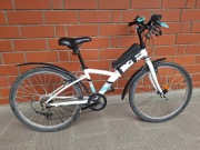 Rower BTwin Original 100 24" - licznik i sakwa