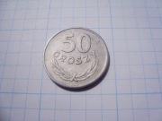 Polska moneta 50 gr groszy 1977