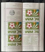 Fi. Blok 94*, 1974r. - Srebrny medal reprezentacji Polski na MŚ