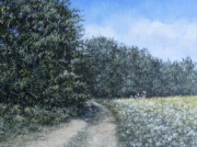 LIPCOWY SPACER. Obraz olejny 24x30 cm. Edyta Suszek. Galeria autorska.