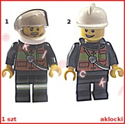 LEGO City FIGURKA Strażak cty0344 w hełmie cty0741 w kasku jak NOWY