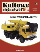 KAMAZ 5511 koparka EO-3532 1:43 Kultowe ciężarówki z epoki PRL nr 57