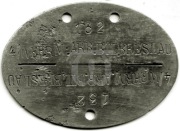 Erkennungsmarke 4 / Wehrm. Arb. Btl. Breslau 132 A - Nieśmiertelnik Wrocław