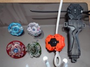 Zestaw Beyblade Burst x 4 + wyrzutnie