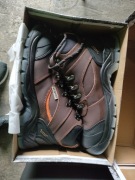 Nowe buty robocze męskie TRZEWIKI SKÓRZANE, ochronne z NOSKIEM URGENT 44