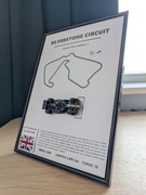 Grafika Silverstone Circuit A4 Formuła F1 szkło