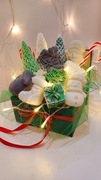 Świąteczny flowerbox, świece sojowe