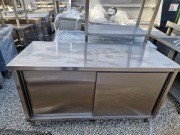 Stół Gastronomiczny Centralny Drzwi Zasuwane 160/70/85