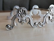 POSREBRZANE KOZIOŁKI PODPÓRKI PODSTAWKI POD SZTUĆCE FRANCJA ROCOCO 