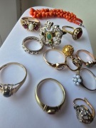 Złote pierścionki, biżuteria złota, sprzedam kolekcja rodzinna