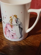 Angielski Kubek  na ślub Royal garden Fine Bone China Tableware 