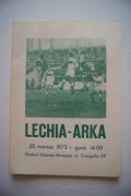PROGRAM Lechia Gdańsk Arka Gdynia 1973.03.25