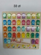 GRA EDUKACYJNA DREWNIANA WĘDKA MAGNES RYBKI