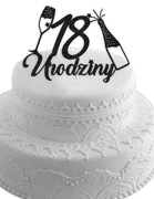 Topper na tort na 18-stkę 18 lat