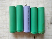Ogniwa od hulajnogi sprawne 3,7V, 4x1500, 1x2000 mAh