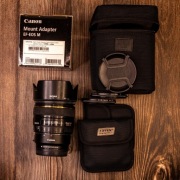 Obiektyw Sigma DC HSM 30 mm f 1.4 Canon EF + adapter Canon eosM - EF filtry