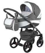WÓZEK ADAMEX BARLETTA 4W1 B5 GRAFIT-SZARY + Gratis wózek Quinny