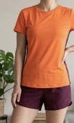Nowa Koszulka damska termoaktywna pomarańczowa bordowa r. 40/42 L/XL