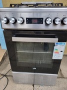 Kuchnia gazowa Beko inox, szeroka 50 cm