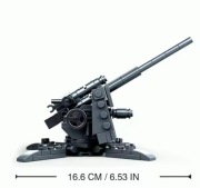 Działo przeciwlotnicze i przeciwpancerne 8,8mm. Figurki. Jak Cobi