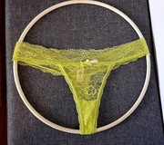 Koronkowe Stringi Pretty Polly Żółte r. 14