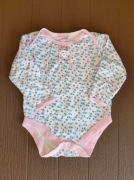 41. Body dziewczęce w kwiatki na długi rękaw rozmiar 68-74