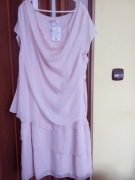 BONPRIX SUKIENKA SZYFONOWA Z FALBANĄ ROZM.50