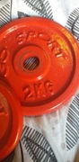 Obciążniki do sztangi 2kg  2 szt i 1kg  2 szt fi otworu ok.28-29 mm