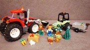2 x Zestaw LEGO City 60390 Traktor w parku oraz 60287 Traktor czerwony