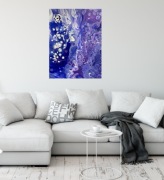 Obraz na płótnie "Fioletowa abstrakcja" 40x50 cm