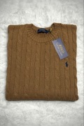 Polo Ralph Lauren sweter vintage cable knit khaki basic L unisex