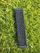 Ręcznie robiony pasek do zegarka Garmin 26mm QuickFit Czarny Paracord