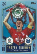 TOPPS MATCH ATTAX 2024/2025 TROPHY TRIUMPH STEVEN GERRARD LIVERPOOL 434