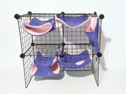 Zestaw pastelowych hamaków dla szczura, koszatniczki, szynszyli. Roz M