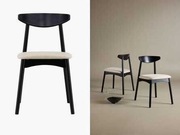 Ven Krzesło Do Jadalni, Zestaw 2 Szt.Dębowe Czarne Nowe Czyli 399 1szt