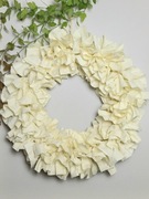 Wianek zimowy ręcznie pleciony