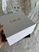 Dior białe duże pudełko prezentowe złote logo w opakowaniu 23/23/12 cm