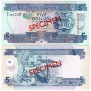 Wyspy Salomona 5 dol P-26 SPECIMEN UNC