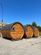 SAUNA OGRODOWA Z PIECEM i z TARASĄ , 250 cm