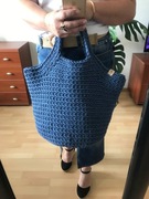 MAMAJASTUDIO Duża torebka damska do ręki,modny koszyk.