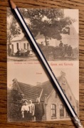 GRUSS AUS KORNATY k. Strzałkowo Słupca gospoda powóz konny szkoła  ~1908